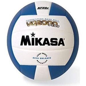 (Royal) Mikasa VQ2000 Micro-Cell Indoor Volleybal, Royal/Wit