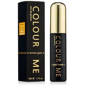 COLOUR ME Milton-Lloyd Gold Eau de Parfum voor dames, 50 ml, luxe damesgeur, langdurige geur
