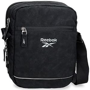 Reebok Cincinati Bagagetas voor heren, zwart, Bandolera Portatablet, rug, vakken, grote schouderriem, zwart., Grote schouderriem