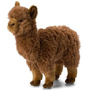 WWF Plüsch WWF - Pluche dier Alpaca - realistisch pluche dier met vele soortgelijke details - zacht en soepel - CE-normen - beige - hoogte 31 cm