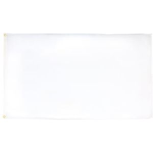 AZ FLAG vlag, effen, wit, 90 x 60 cm, 60 x 90 cm, polyester, licht