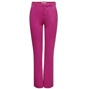 Only Onlraffy-yo Life Mid Straight Pant TLR Damesbroek, Very Berry