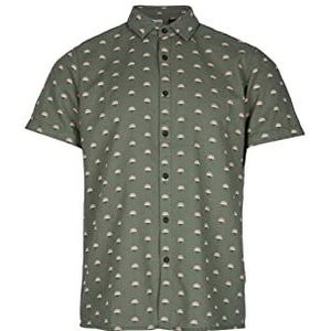 O'NEILL Heren Shortsleeve AOP Chambray T-shirt, 36015 Green, Regular