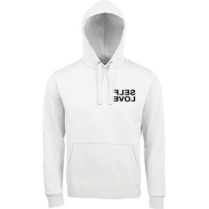 GIL Officieel product Alvin Hoodie Wit, Self Love Panda Skull, S, Oversize