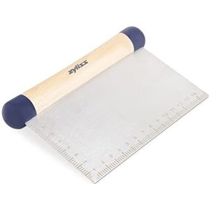 Zyliss Werkbankschraper E980213, 11 cm, roestvrij staal/hout, gescheiden, schraper, pizza/koekjesdeeg/cake/gebak/groenten, afmetingen op lemmet cm/in