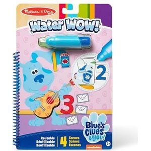 Melissa & Doug Blue's Clues & You Water Wow! Wateronthulling reisactiviteitenblok | educatief speelgoed | geweldig cadeau voor jongens of meisjes