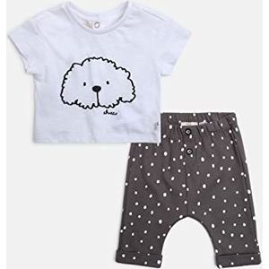 Chicco 2-delige set bestaande uit T-shirts en broeken, pyjama, wit, normaal, uniseks, kinderen, wit, Wit.