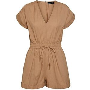 Pieces Pcleena Ss Playsuit overall voor dames, Nomad