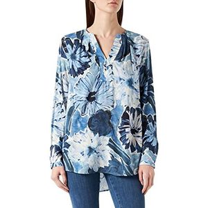 Cartoon Damesblouse donkerblauw/lichtblauw, 42, Donkerblauw/lichtblauw