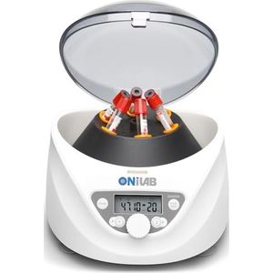ONiLAB Lab PRP Tafelsapcentrifuge 6 x 15 ml/10 ml/7 ml/1,5-5 ml, 300-5000 rpm (max. 2600 x g RCF), LCD digitale sapcentrifuge timer 30 sec-99 min, twee snelstartprogramma's