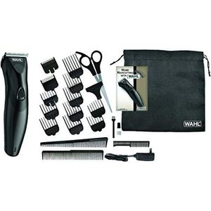 Wahl 9639-816 Haircut & Beard haar- en baardtrimmer, werkt op batterijen en netvoeding.