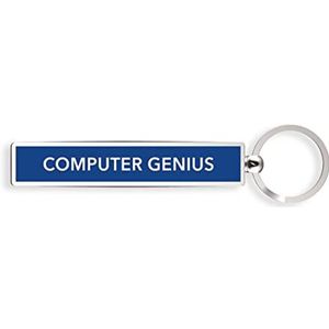 Show Offs Keys Computer Genius, Navy Blauw, Einheitsgröße, hedendaags