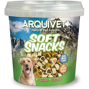 Arquivet Soft Snacks voor Honden Harten Mix Pack 6 x 800 g - Natuurlijke Snacks voor Honden van Alle Rassen - Prijzen, Onderscheidingen, Snoep voor Honden