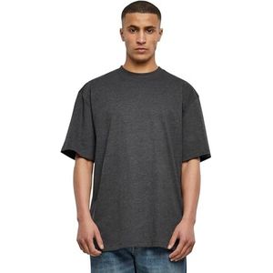Urban Classics T-shirt met korte mouwen voor heren met afhangende schouders, 100% katoenen jersey, Antraciet, 4XL Grande taille