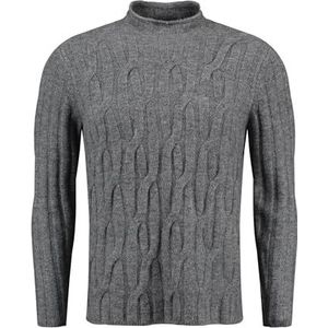 KEYLARGO Pull rond Founder pour homme, Gris foncé (1102), 3XL