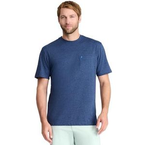 Izod Saltwater Heren T-shirt met korte mouwen en zak Club Blue, XXL, Club Blue