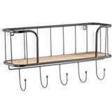VINTHERA MOA Wandgarderobe van staal en grenen, 50 x 16 x 26 cm