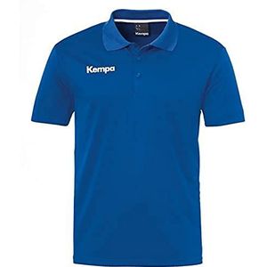 Kempa Poly Polo T-shirt voor kinderen, Blauw (Royal Blue)