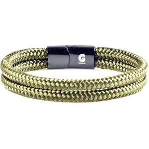 Armband van touw, paracord, geweven armband Galeara design Noa, nautisch voor heren en dames, Stof