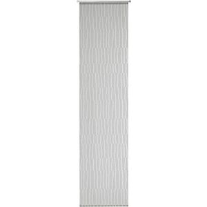 Deko Trends Paneelgordijn met aluminium stang en verzwaringsstang van polyester, middengrijs, 245 x 60 cm