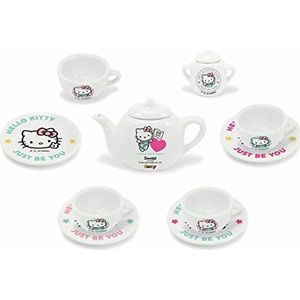 Smoby - Hello Kitty-porseleinen dinerset, 310596, wit