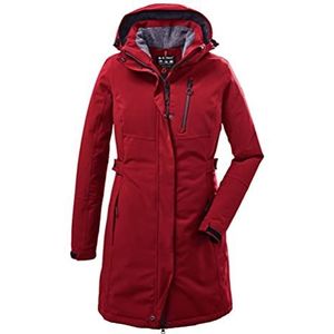 killtec KOW 165 WMN PRK dames Functionele parka/parka met afritsbare capuchon, Rood, 46