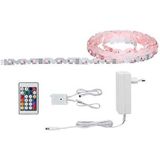 Paulmann 78966 Basisset FlexLED 3D LED Strips 5 m RGB incl. 1 x 26 watt dimbaar witte lichtstrip kunststof ledstrip