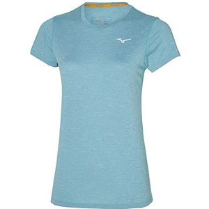 Mizuno T-shirt met grafische core voor dames, lichtblauw, L, Lichtblauw