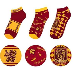 Cinereplicas Harry Potter Sokken, verpakking van 3, officiële licentie, Gryffondor