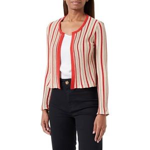 NALLY Cardigan pour femme 11026972-na02, multicolore, XS, rouge multicolore, Rouge multicolore, XS