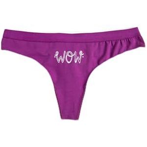 Koton Culotte en coton imprimé pour femme, Violet (u99), XS