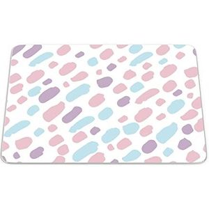 Bonamaison, Rechthoekige muismat met digitale print, antislip onderkant, voor kantoor en thuis, 22 x 18 cm