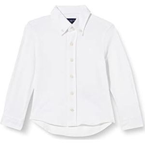 Hackett London Lichtgewicht piqué-overhemd voor kinderen, wit, 5 jaar, Wit.