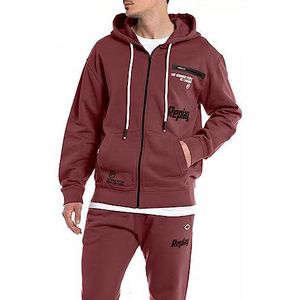 Replay M6706 Sweatshirt met capuchon voor heren, 164 Amarone