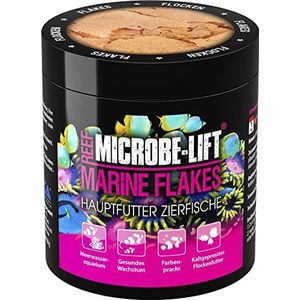 MICROBE-LIFT® - Sea Flakes | Zeeaquarium visvoer | Koudgeperst voer, bevordert de kleuring en groei van vissen | Inhoud: 250 ml