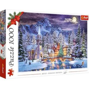 Trefl - Kerstsfeer, puzzels met 1000 elementen, kerstpuzzels, kerstmagie, mystieke berg, winter, klassieke puzzels voor volwassenen en kinderen vanaf 12 jaar