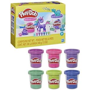 Play-Doh, Verpakking met 6 glitterpasta, boetseerklei, knutselen voor kinderen