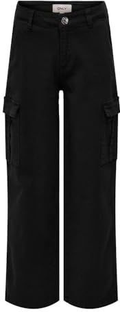 KIDS ONLY Pantalon cargo Kogyarrow-vox STR PNT Noos pour fille, Noir, 116