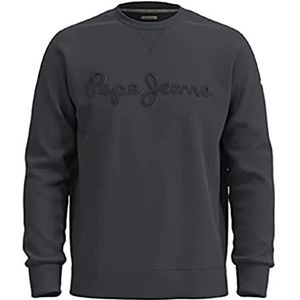 Pepe Jeans Ryan Crew LS Sweatshirt voor dames, 990, gewassen, zwart, XS, 990 gewassen, zwart