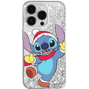 ERT GROUP Originele en officieel gelicentieerde Disney Stitch 009 telefoonhoes voor Apple iPhone 14 Pro met glitteroverloop-effect