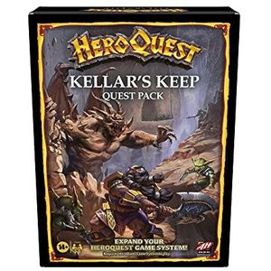 HeroQuest - Kellars Keep Expansion Pack: Fantasy Dungeon Crawler Board Game with 17 Miniatures and 10 Exciting Quests for Ages 14+