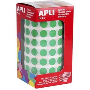 Apli Kids 4854 rol ronde stickers Ø 10,5 cm groen