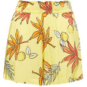 Bermuda-Shorts mit Gummizug und Alloverprint, Gelb 34