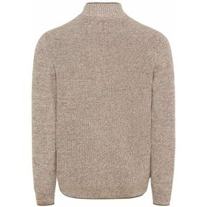 camel active Strickpullover aus Baumwollmix Leder-Brandlabel L