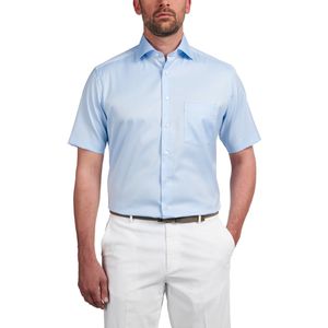 eterna Kurzarm Hemd Modern Fit Twill unifarben 39