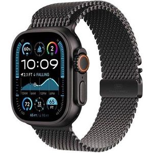 Apple Watch Ultra 2 GPS + Cellular 49mm - Black Titanium Case with Black Titanium Milanese Loop - M