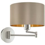 EGLO MASERLO Wandleuchte, taupe, gold