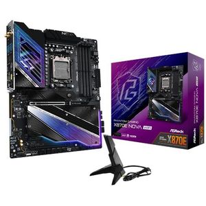 ASRock X870E NOVA WIFI Mainboard - AMD X870E - AMD AM5 socket - DDR5 RAM - ATX