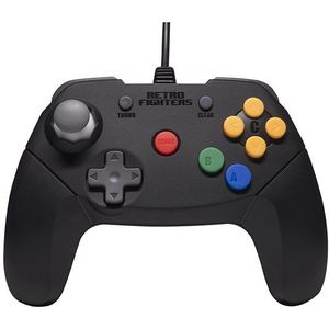 Retro Fighters Brawler64 Color Edition v2 - Black - Wired Controller - Nintendo 64