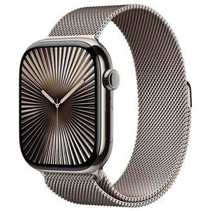 Apple Watch Series 10 GPS + Cellular 46mm - Titanium Case with Milanese Loop - S/M